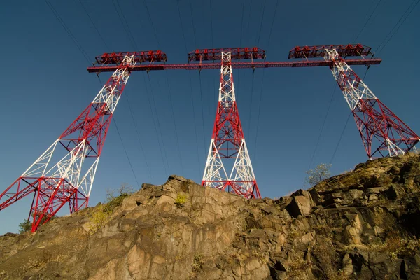 High voltage power line — Stock Photo, Image