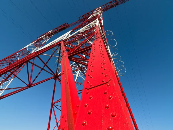 Hochspannungsleitung — Stockfoto