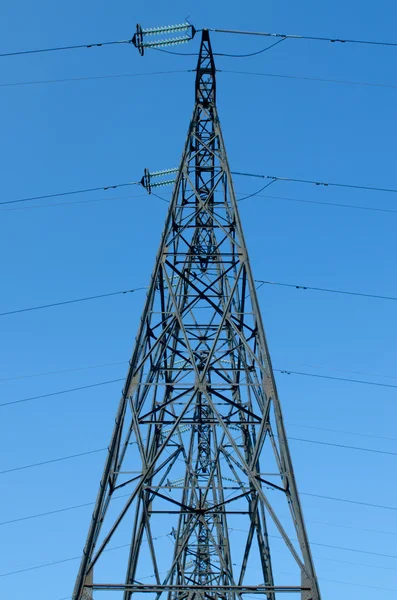 Yüksek voltajlı Elektrik Hattı — Stok fotoğraf