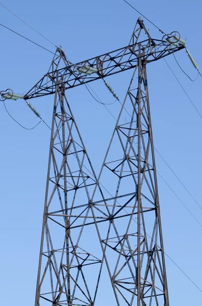 Hochspannungsleitung — Stockfoto