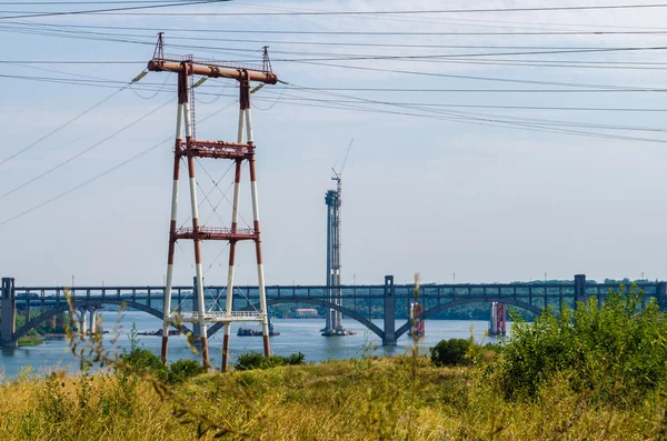 High-voltage power line — Stock Photo, Image