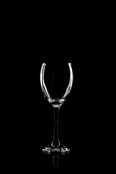 Verre transparent pour le vin — Photo