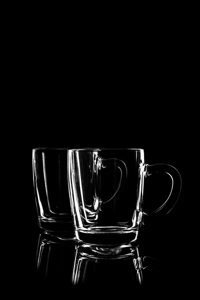 Gjennomsiktig glass til te – stockfoto