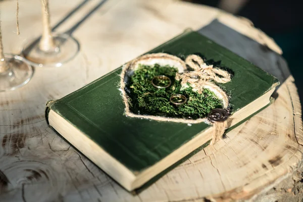 Çimlerin üzerinde alyanslar