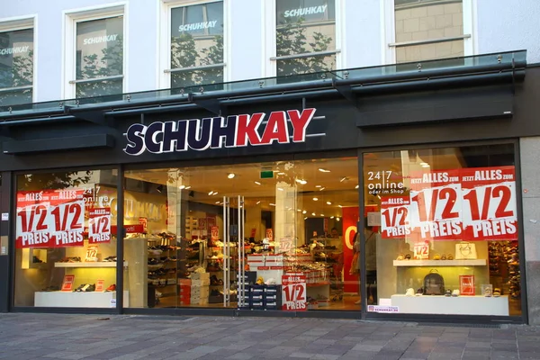 Paderborn Nrw Germany August 2020 Shop Schuhkay Group Shoe Seller — 图库照片