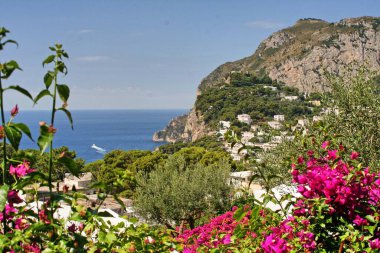 Capri, Campania, Napoli Körfezi, İtalya, manzara