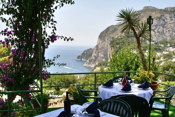 Capri Kampanien Neapelsinbukten Italien Landskap Royaltyfria Stockbilder