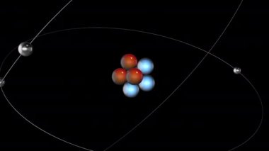  lityum yakınlaştır - Atomlar 3 boyutlu animasyon