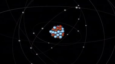 Titanyum yakınlaştır - Atomlar 3 boyutlu animasyon