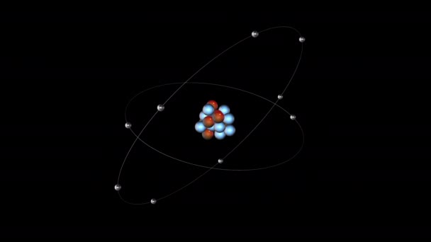 Fluor Animace Atomů — Stock video