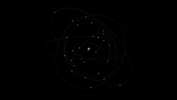 Hidrogénio Animação Átomos — Vídeo de Stock