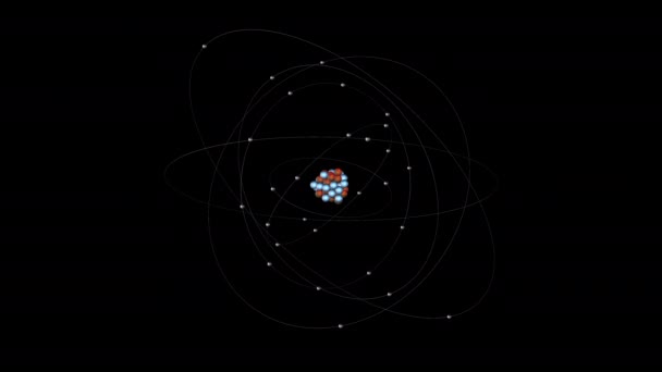 Titanio Animación Átomos — Vídeos de Stock