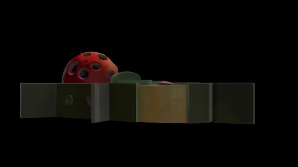 Animation Von Pflanzenzellen — Stockvideo