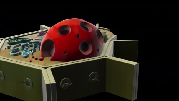 Animation Von Pflanzenzellen — Stockvideo