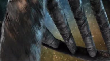 DNA-Metal siyah yakınlaştır - dönen DNA sarmalı