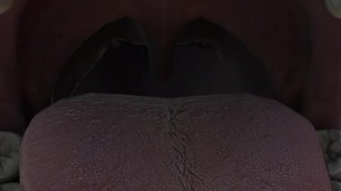 Siyah arkaplanda 3D animasyon modeli