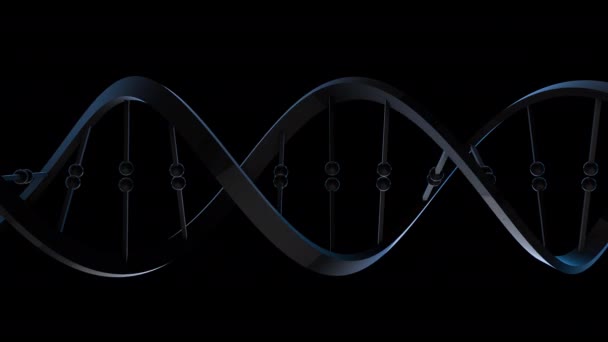 Rotating Dna Helix Loop — Stock Video