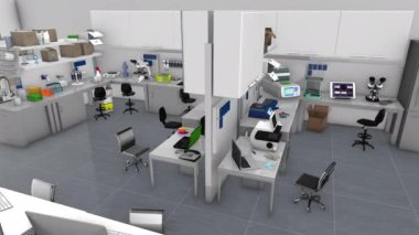 3D model animasyon odası 