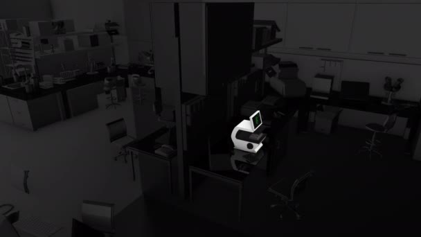 생물학 실험실 애니메이션 — 비디오