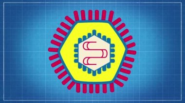 Virüs sınıflandırması - virüsleri isimlendirmek ve bunları planlama arkaplanındaki bir taksonomik sistem animasyonuna yerleştirmek