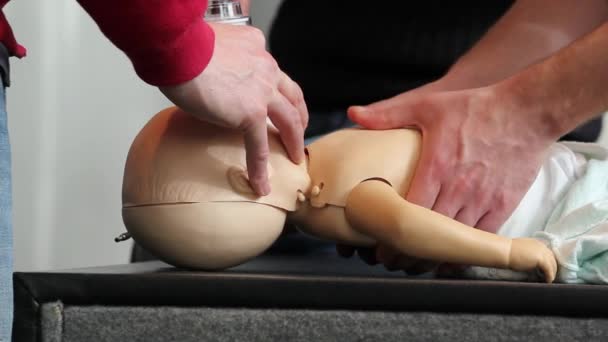 Pediatric Basic Life Support — Stock Video