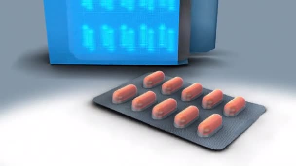 Pills Animation Gradient Background — Stock Video