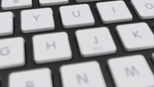 键盘3D动画Slide — 图库视频影像