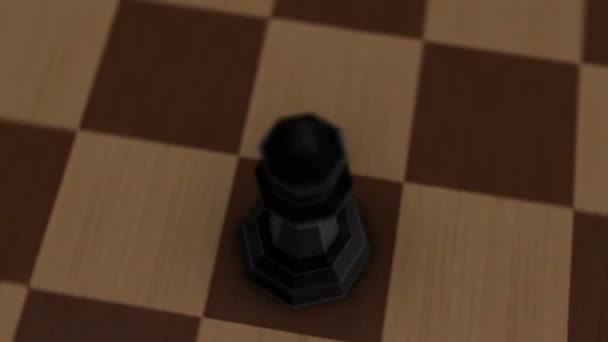 Σκάκι Κινήσεις Των Διαφόρων Κομματιών — Αρχείο Βίντεο
