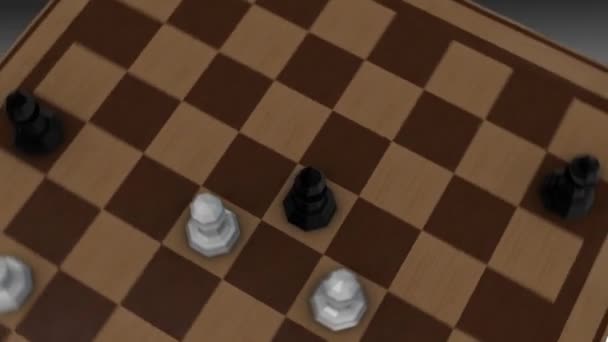 国际象棋 各种棋子的运动 — 图库视频影像