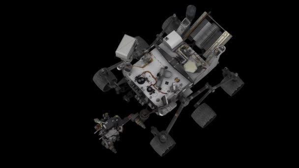 Nasa Curiosity Lander Animation — Stockvideo