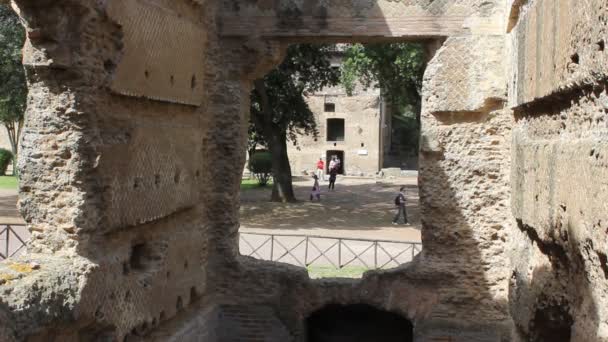哈德里安的别墅 罗马皇帝哈德里安在罗马郊外的蒂沃里 — 图库视频影像