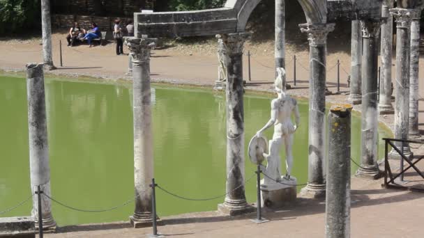 Villa Adriana Imperatore Romano Adriano Tivoli Fuori Roma — Video Stock