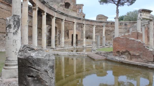 Villa Adriana Imperatore Romano Adriano Tivoli Fuori Roma — Video Stock