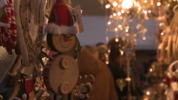 传统新年及圣诞市场 — 图库视频影像