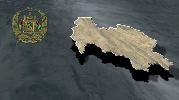 Административное Деление Афганистана — стоковое видео