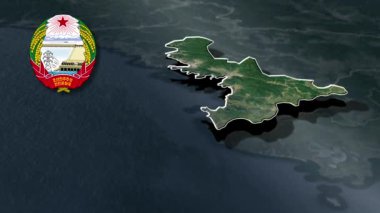 dünya animasyon haritası - bölge - fiziksel