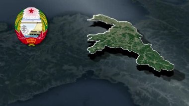 dünya animasyon haritası - bölge - fiziksel