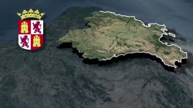 dünya animasyon haritası - bölge - fiziksel