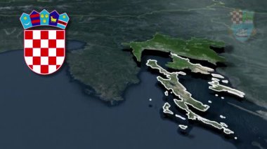 dünya animasyon haritası - bölge - fiziksel