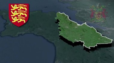 dünya animasyon haritası - bölge - fiziksel