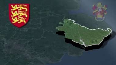 dünya animasyon haritası - bölge - fiziksel