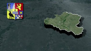 Macaristan 'ın Çongrad Eyaletleri Silah Canlandırma Haritası