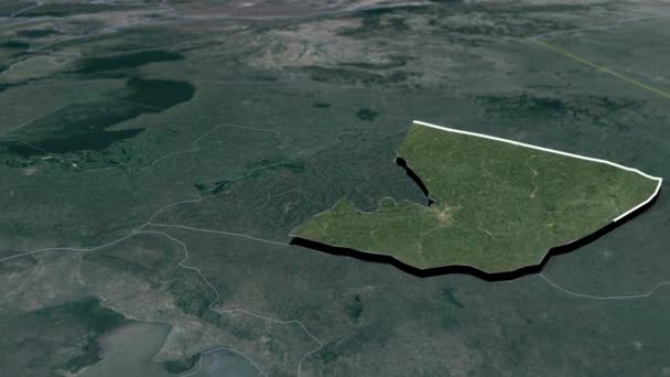 ケニアの郡地図 — ストック動画