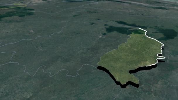 Carte Animation Des Comtés Kenya — Video