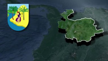 Kolombiya Antioquia Silah Canlandırma Haritası Bölümü