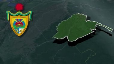 Kolombiya Departmanı Guainia Silah Animasyon Haritası