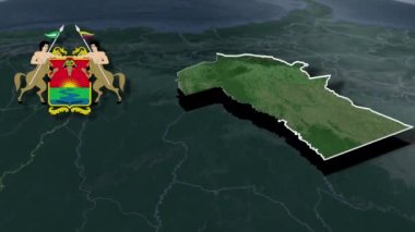 Kolombiya Meta Whit Silah Animasyon Haritası Departmanı