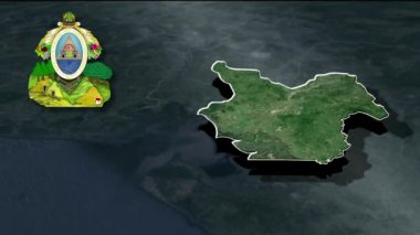 Honduras Animasyon Haritası Departmanları