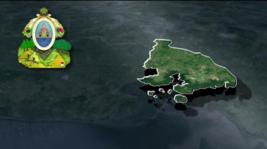 Honduras Animasyon Haritası Departmanları