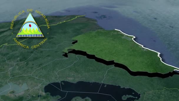 니카라과 애니메이션 지도의 구획들 — 비디오